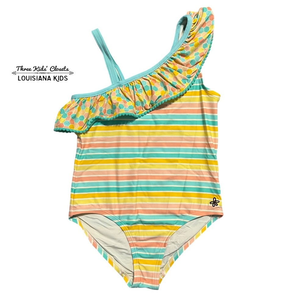 Matilda Jane 10Y Dream Chasers Lollipop Lines Swim Bathing Suit
